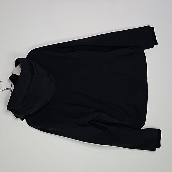 Hollister large black and white fleece lining zip up jacket - Picture 4 of 8